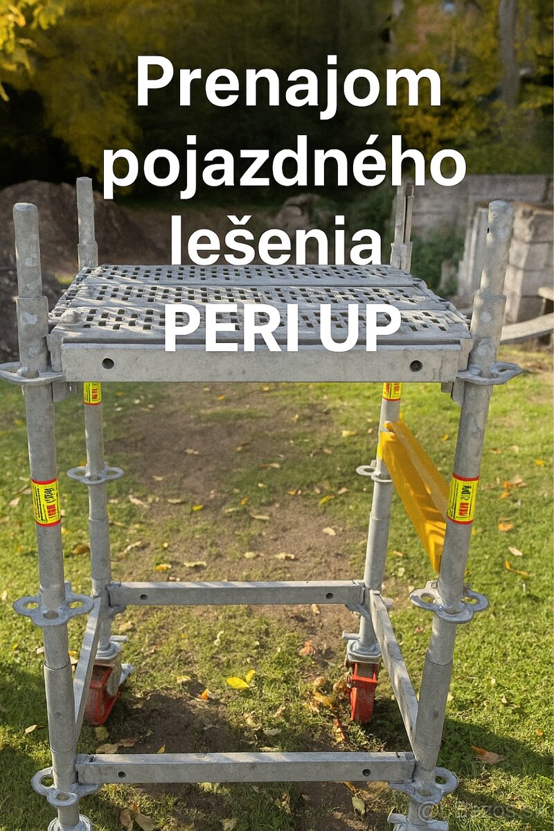 🧱 Prenájom pojazdného modulového lešenia PERI UP - 2
