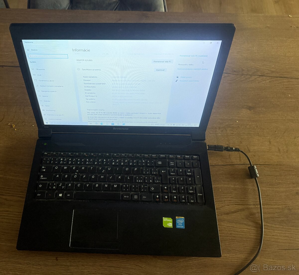 Lenovo B590 15,6 palcovy CPU intel 2020m,8gb ram,500ssd - 2