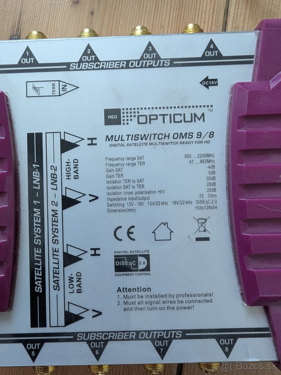 Multiswitch Opticum OMS 9/8 - 2
