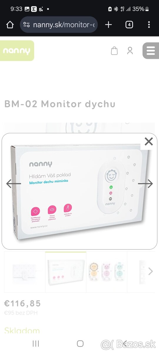 Motnitoring dychu - 2