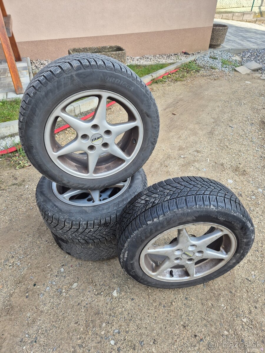 Predám Zimné pneumatiky na elektrónoch 5x112r16 - 2