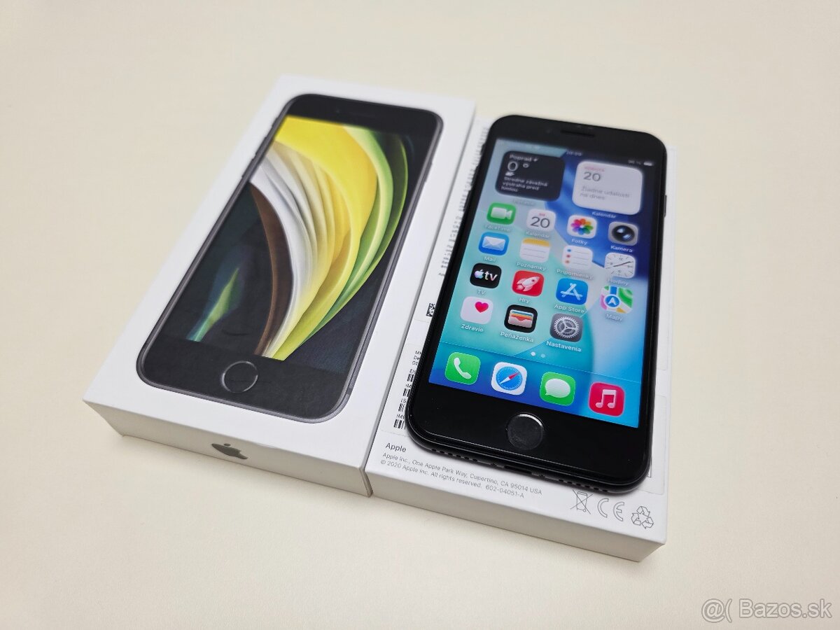 APPLE IPHONE SE 2020 64GB,ZDRAVIE BATERKY 100% - 2