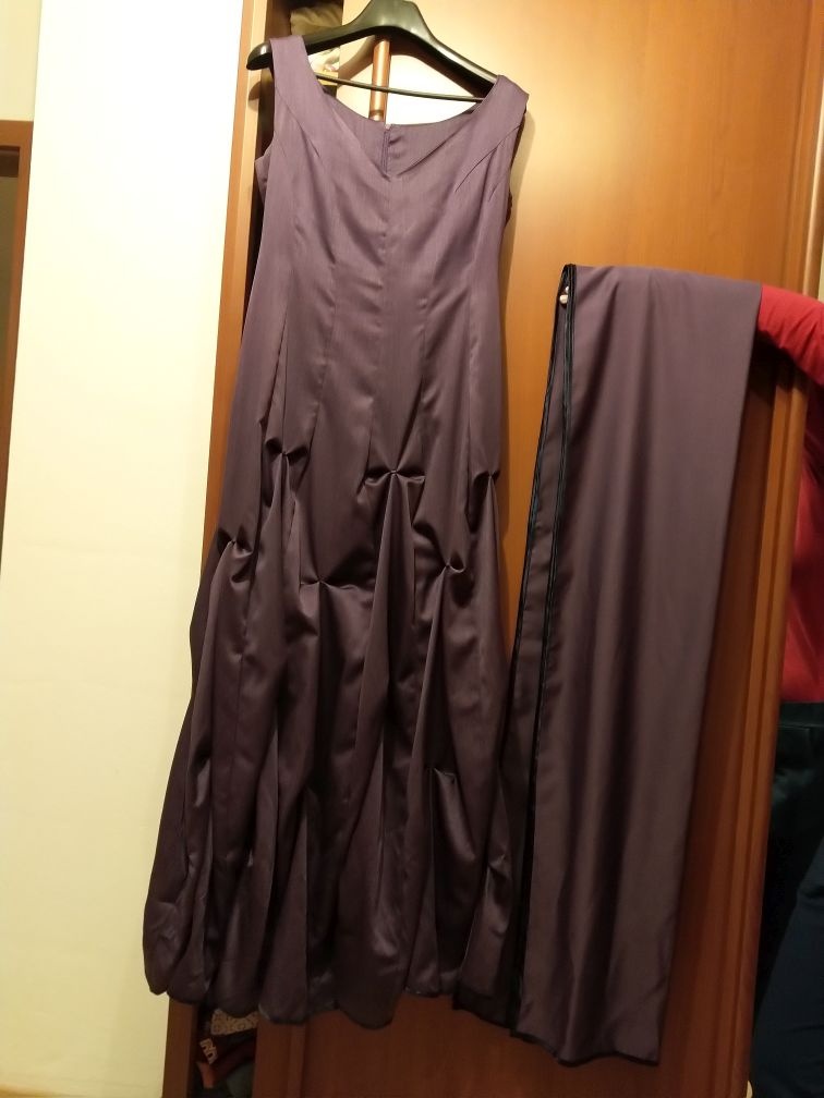 Dlhé spoločenské šaty so štólou - 2