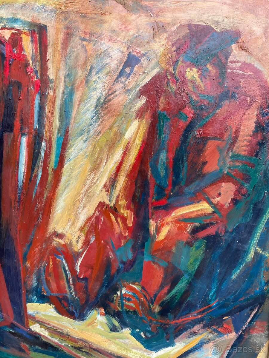 starý obraz abstrakt (veľký obraz ) - 2