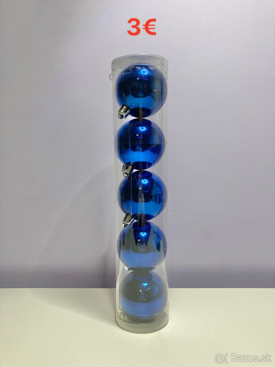 Vianočné ozdoby - modré - 2