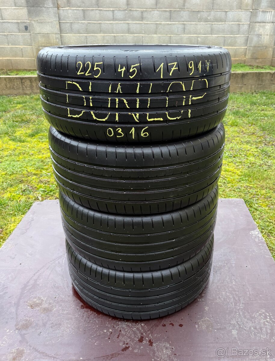 225/45 r17 letné DUNLOP 91Y - 2