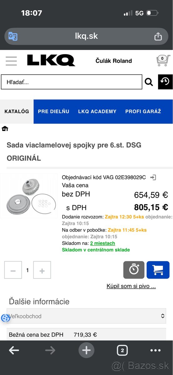 DQ250 spojka - 2