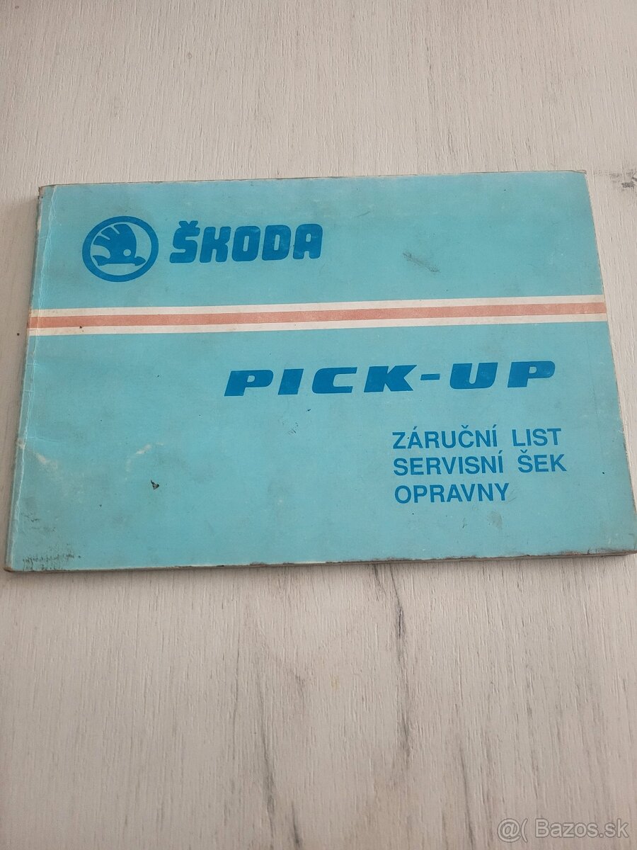 Škoda-pick-up návod k obsluze a údržbe, - 2