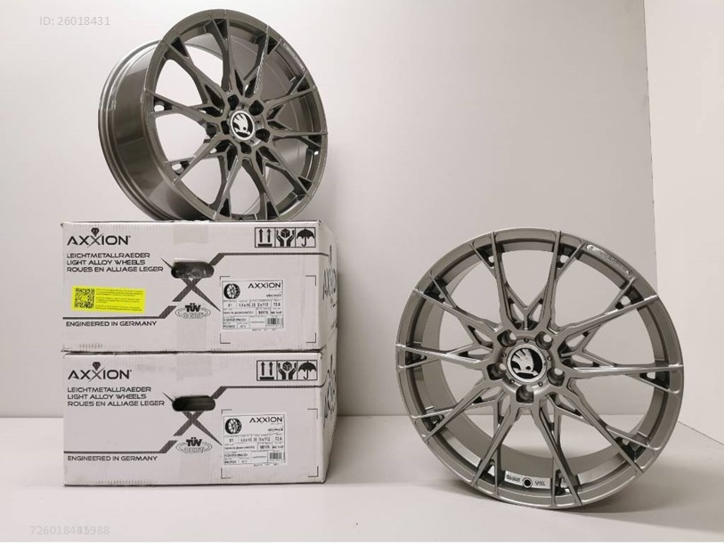 Škoda, Vw alu disky 8,5J R19 5x112 ET35 Axxion 1227 - 2