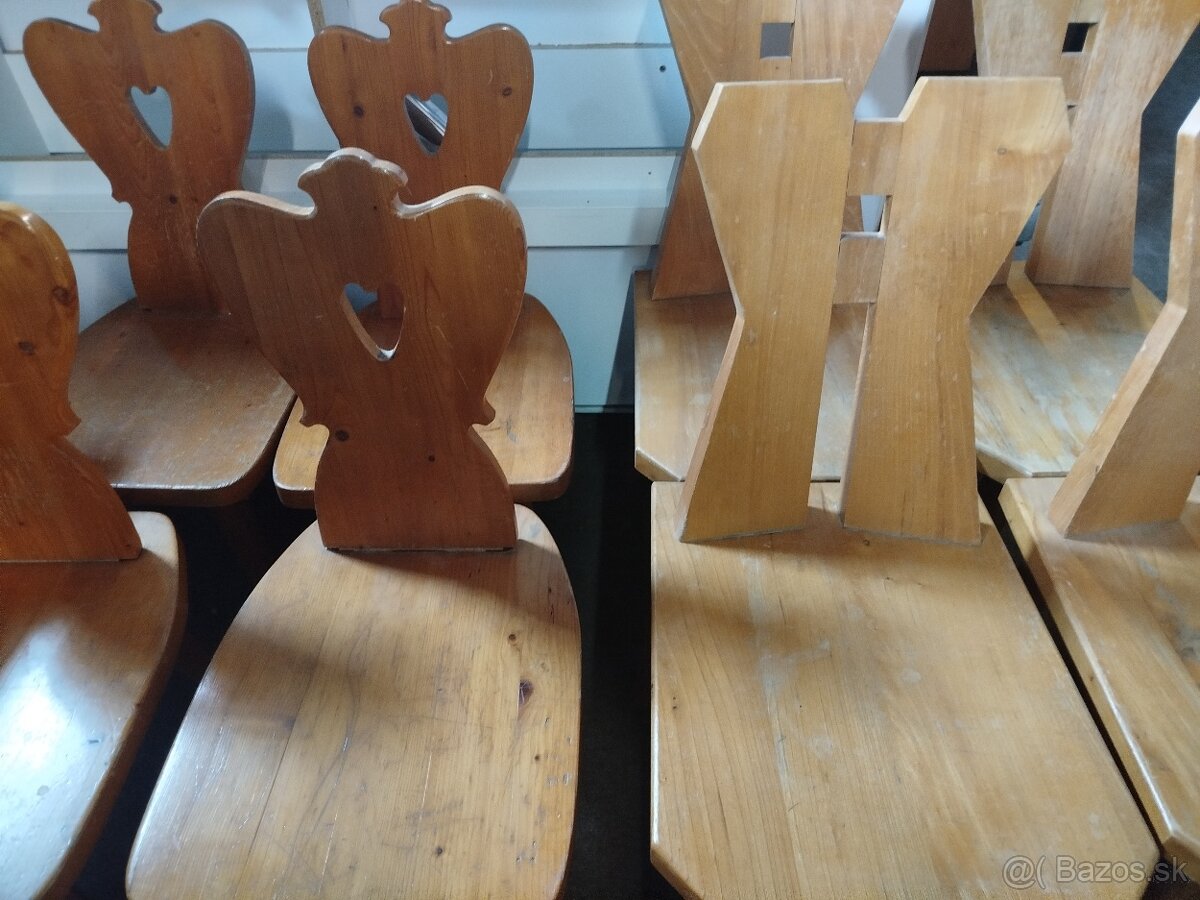 Drevené stolicky /súprava 4ks - 2