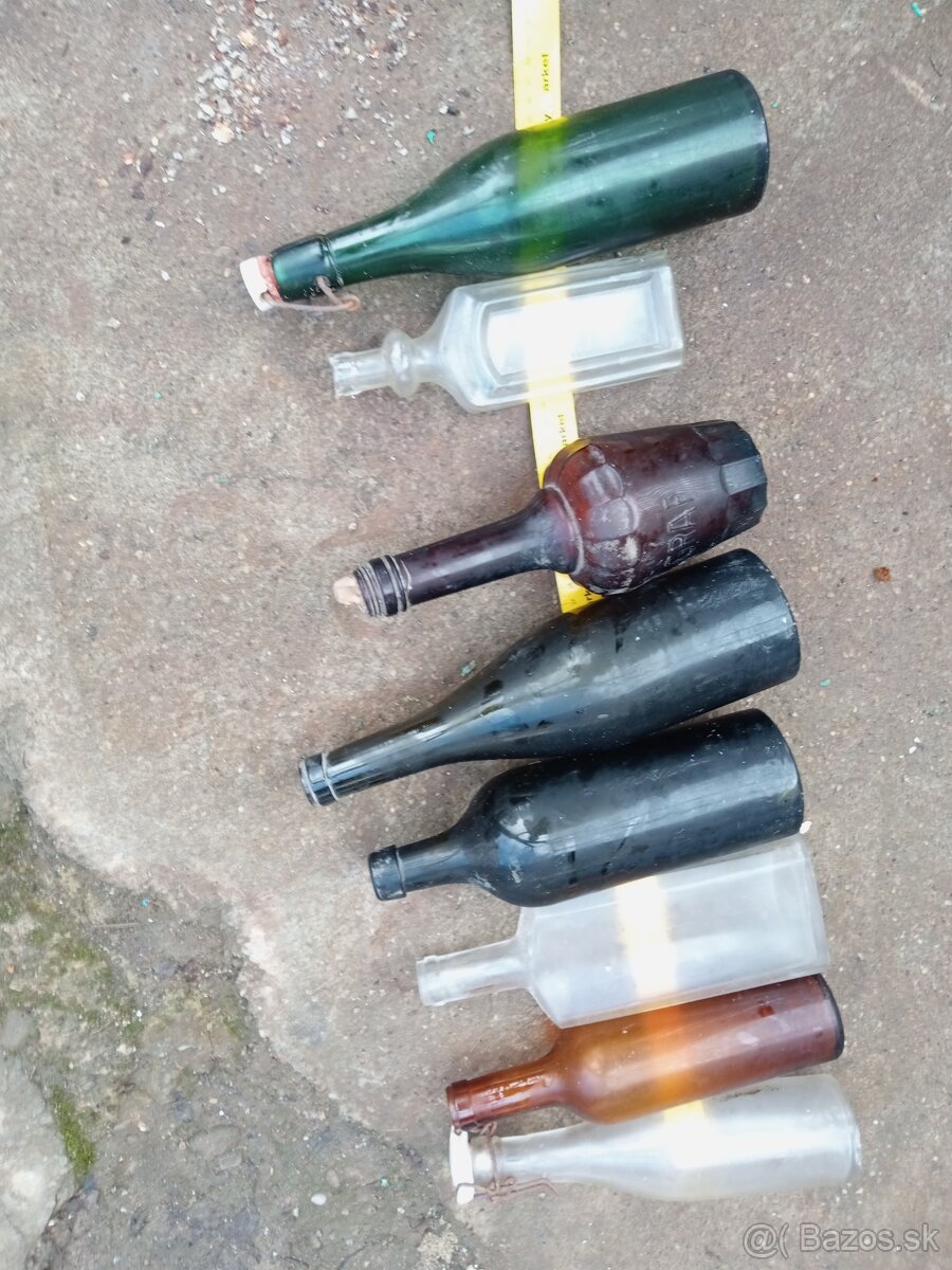 Staré fľaše na dekoráciu - 2