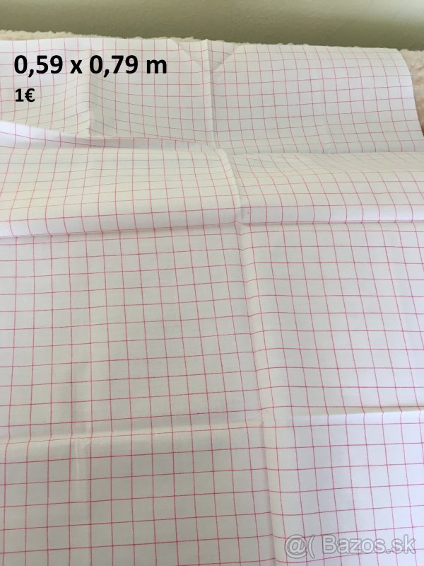 predám metráž látky - 2