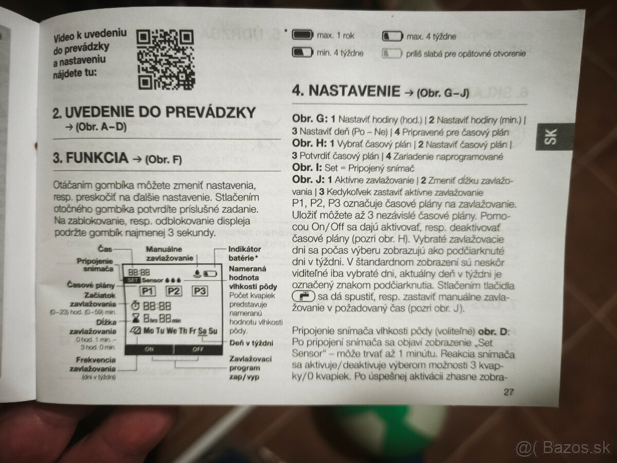 Časový zavlažovač Gardena - 2