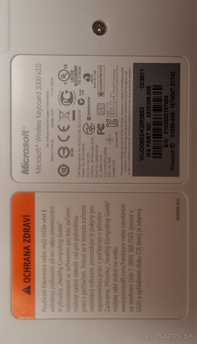 Kvalitny zakladny set k NB, sluchadla zdarma, microSoft+Sony - 2