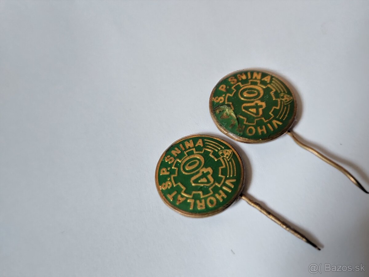 Predám 2x kovové zberateľské odznaky - 2