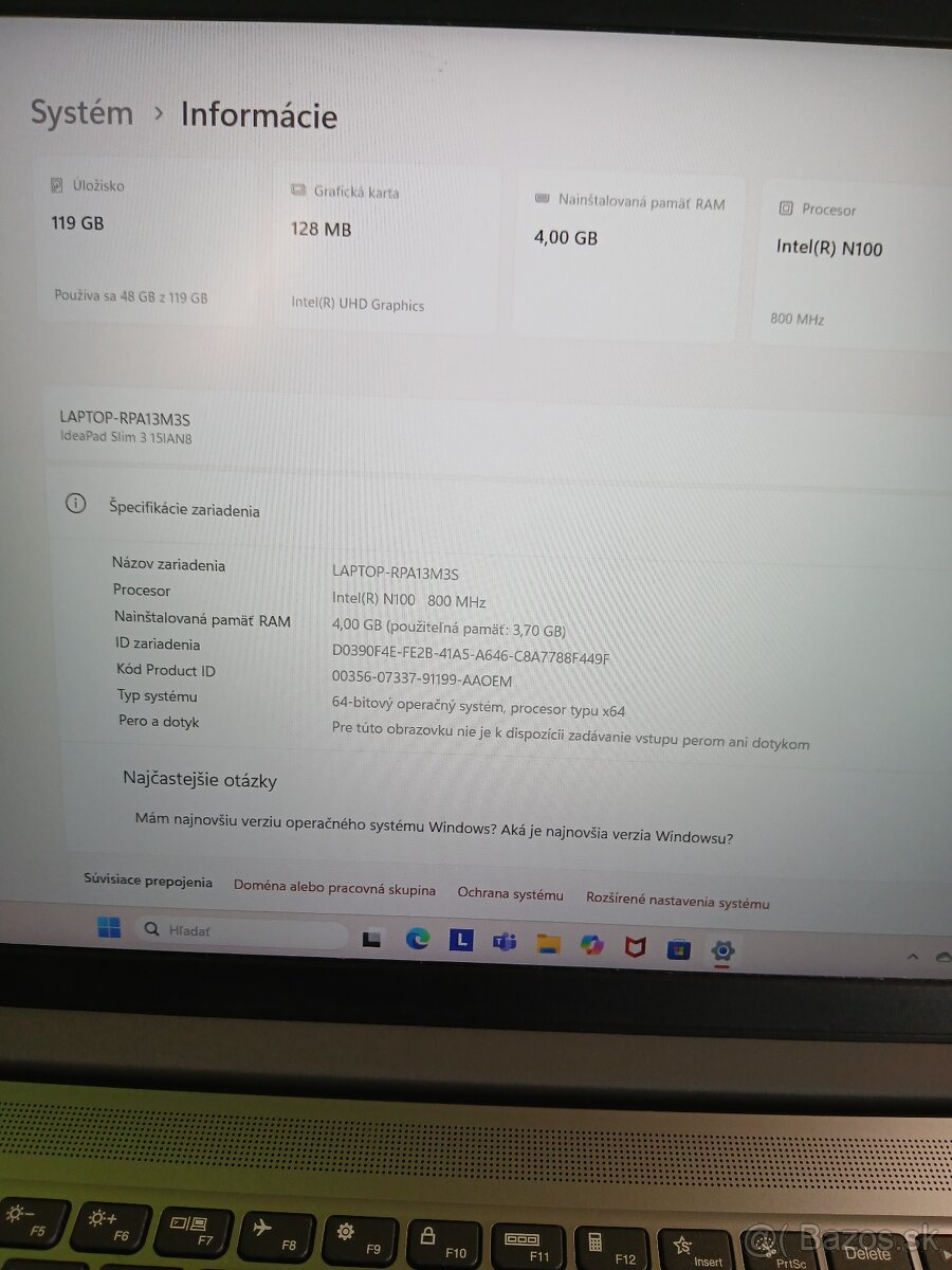 Notebook Lenovo IdeaPad Slim 3 - 2