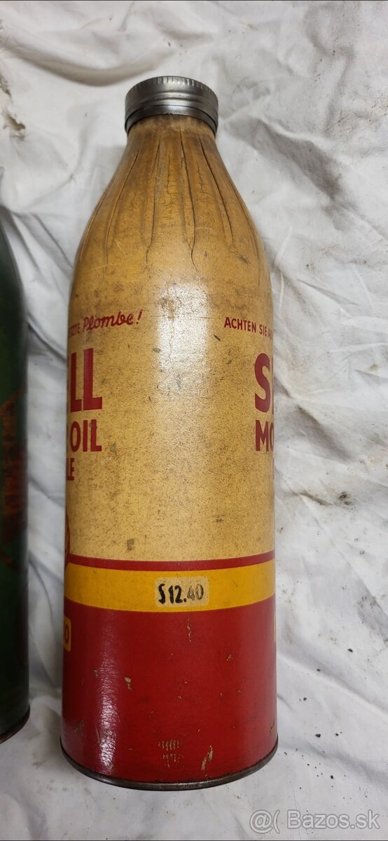 Shell,castroll. Wehrmacht.olej. Papirove plechovky - 2