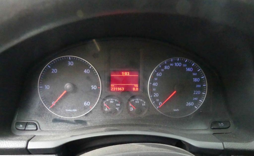 tachometer volkswagen golf 5 touran diesel - 2