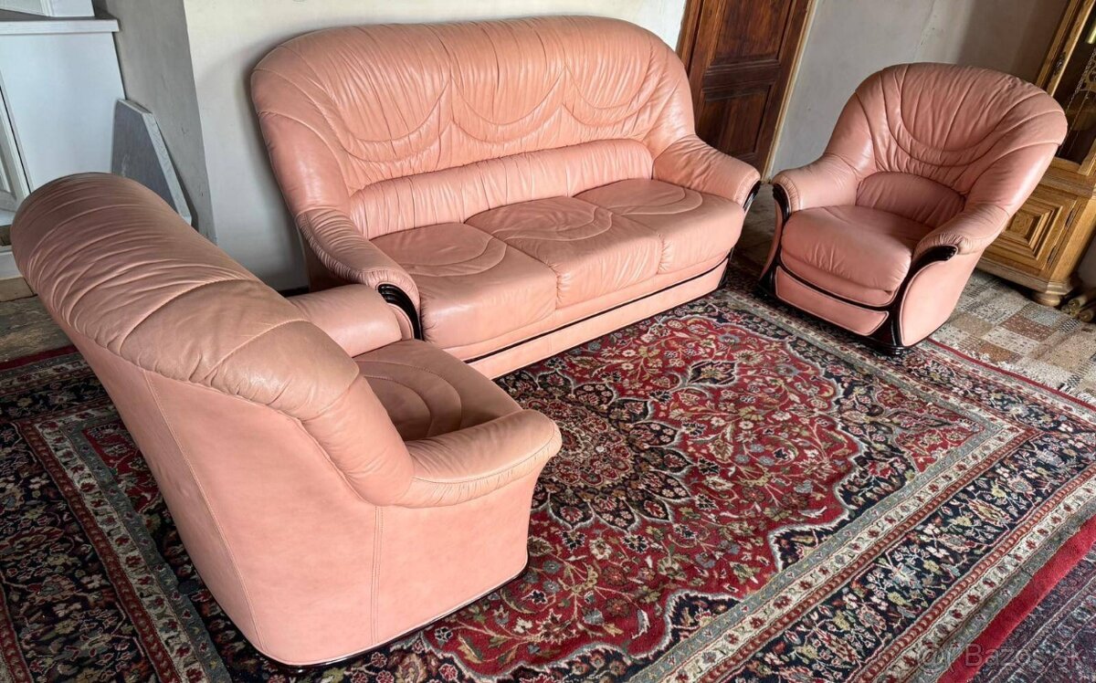 Luxusní italská kožená sedací souprava 3+1+1, 5252 - 2