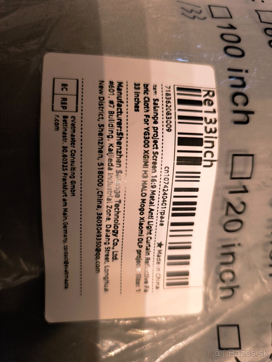 Projekcne platno anti light screen - 2