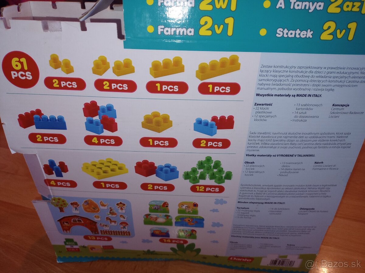 Carotina baby BLOCKS - farma 2v1 - 2