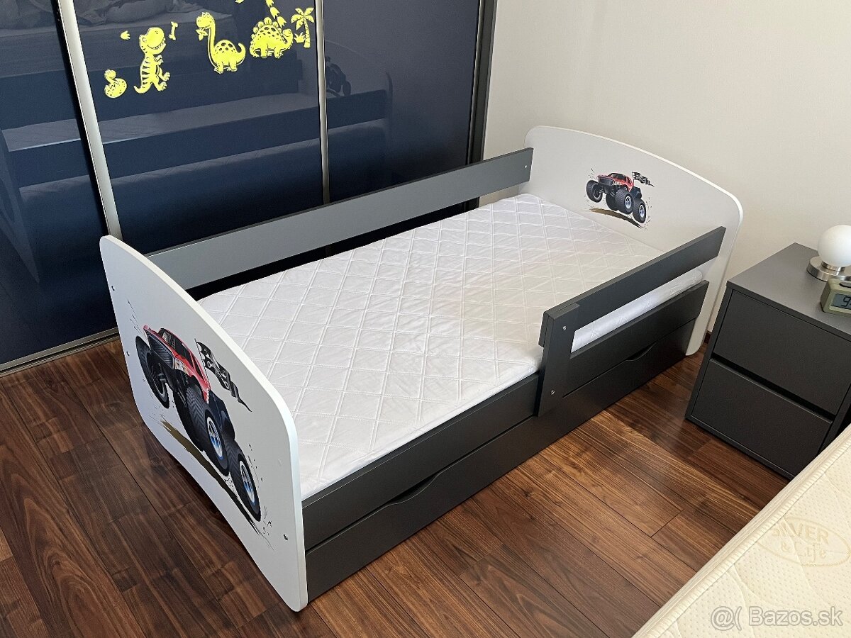 Detská posteľ MONSTER TRUCK 160x80 cm - 2