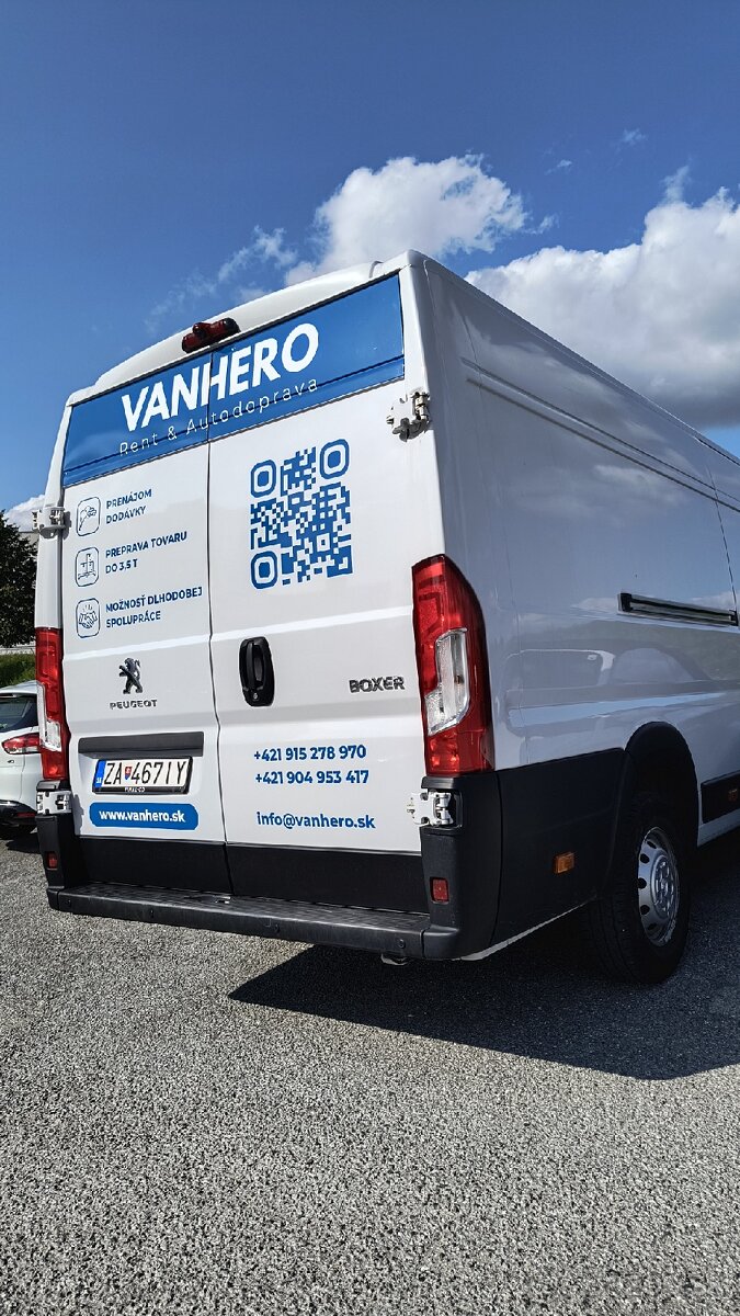 ⭐ Dodávka na prenájom? My ju máme. Vy ju vezmite. VANHERO - 2