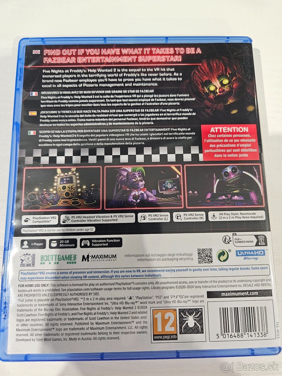 Five Nights at Fresdy PSVR5 PS5 - 2