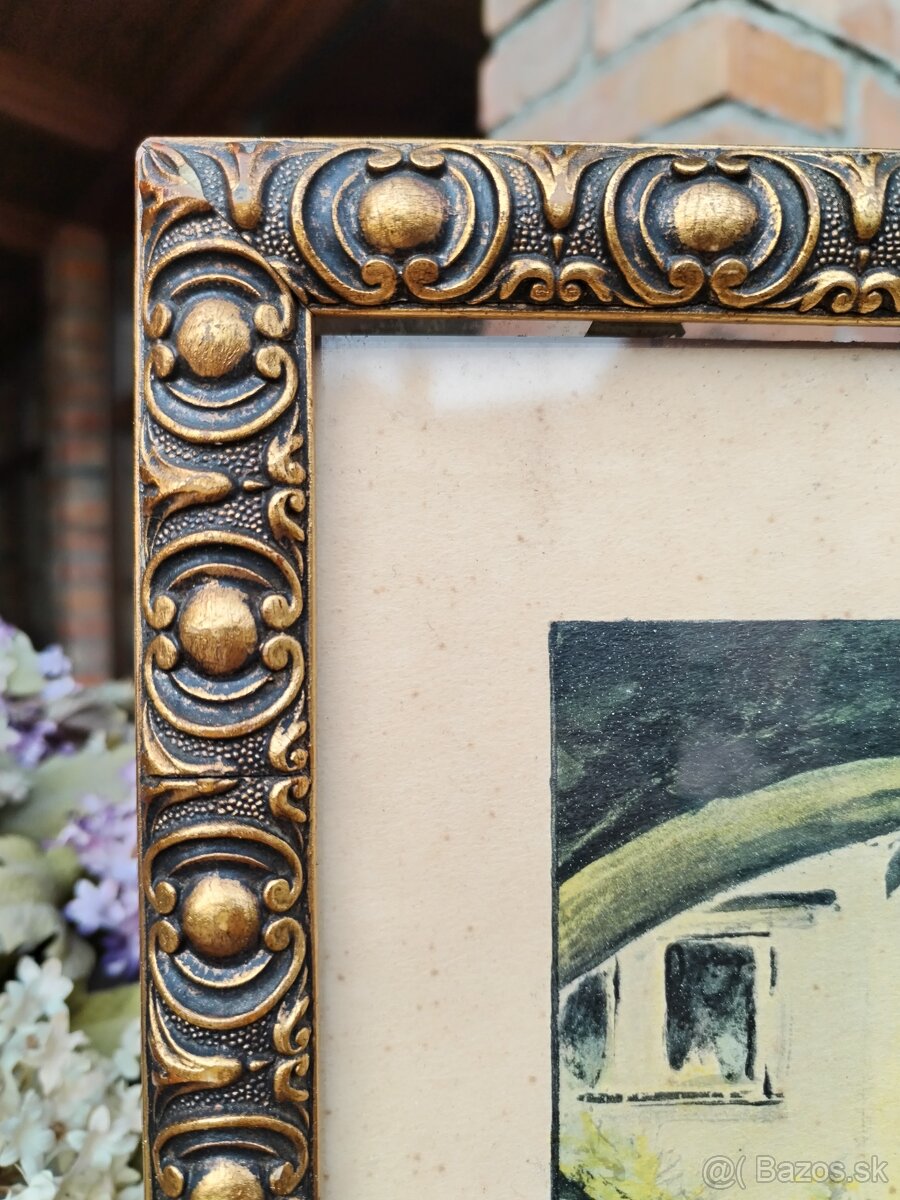 Starý obrázok, rám - 2