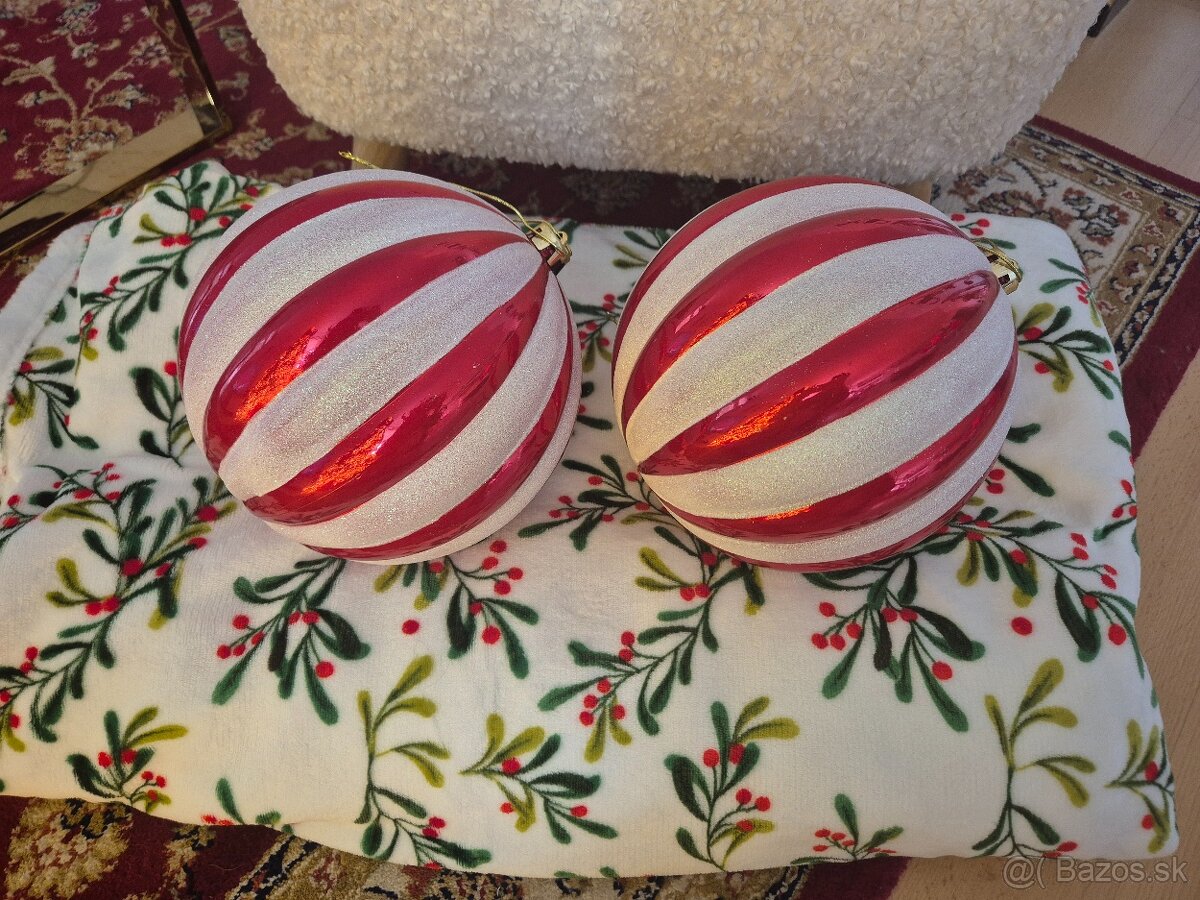 XXL vianočné gule priemer 21cm, cena je za 2kusy,iba os.odbe - 2