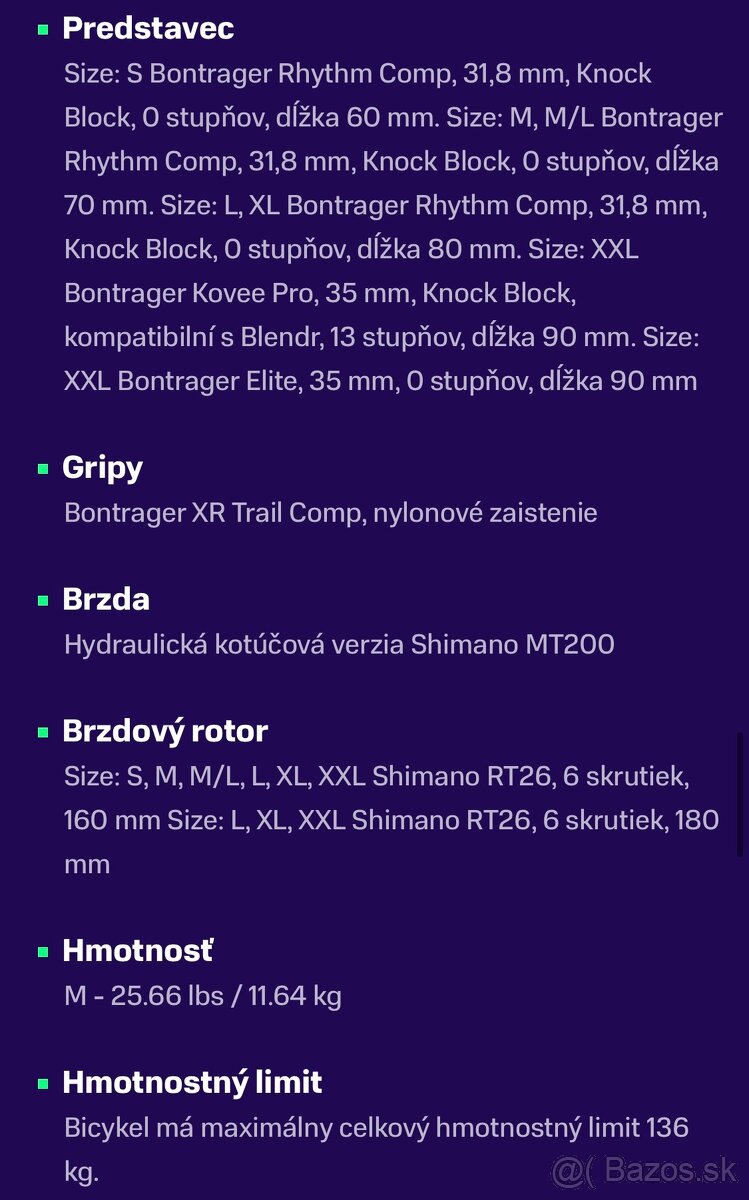 Trek procaliber 9.5 - 2