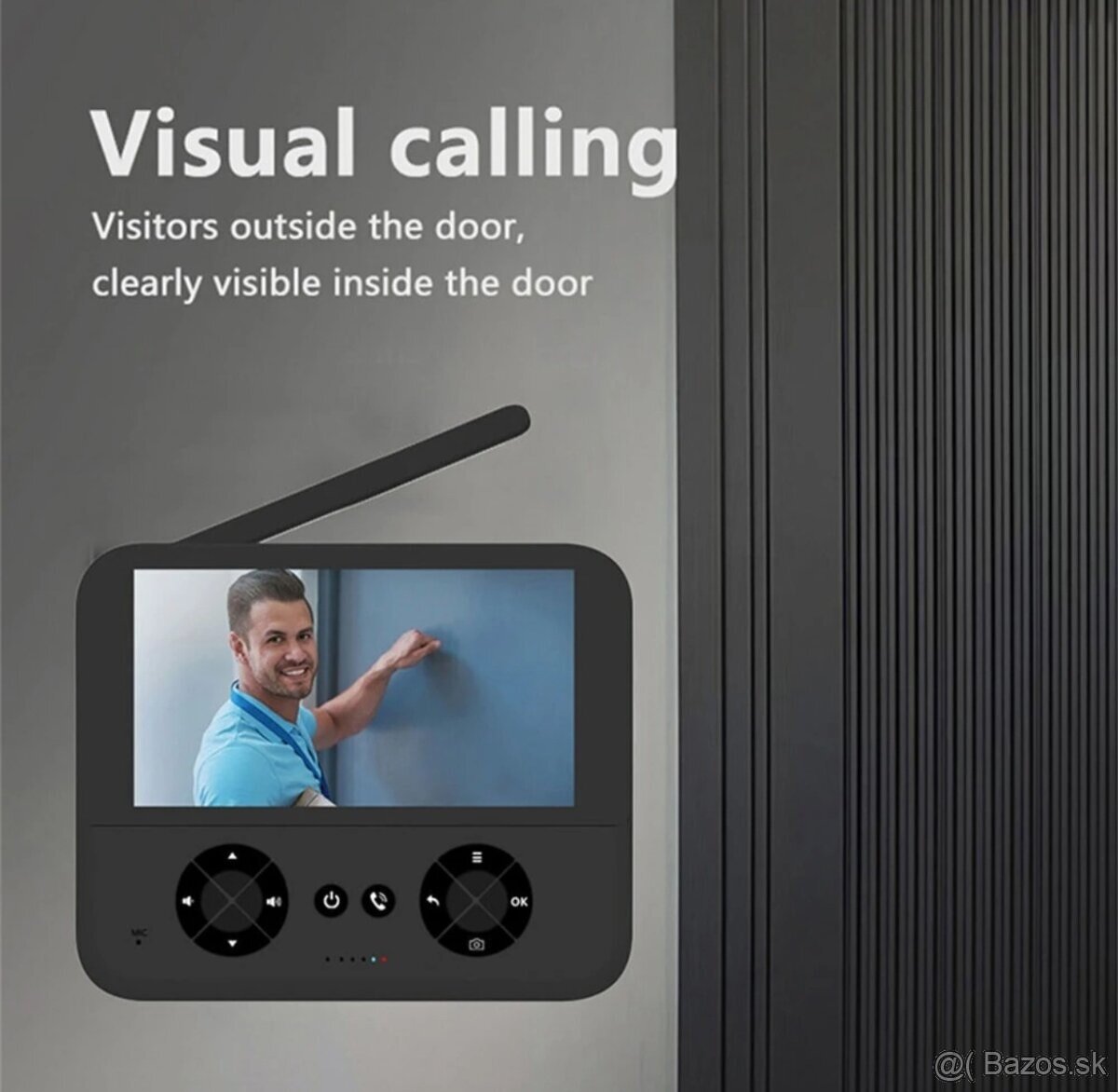 Bezdrôtový video zvonček s HD kamerou a 4,3" IPS displejom - 2
