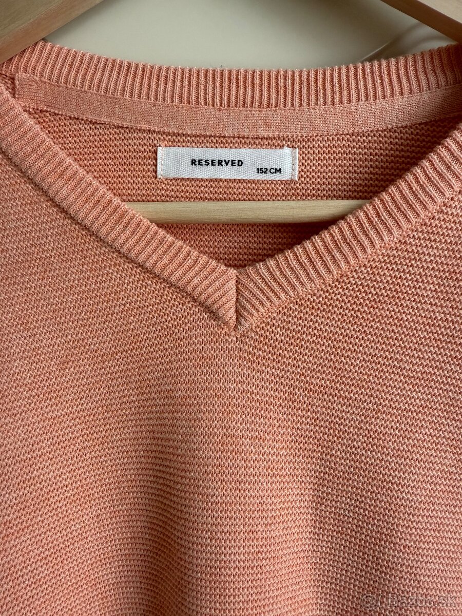 Lososový sveter Reserved – veľkosť 152 cm - 2