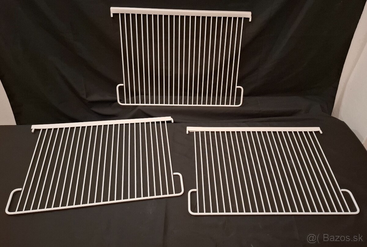 Police do chladničky, rozmer 52 x 37,5 cm, nové, 3 kusy - 2