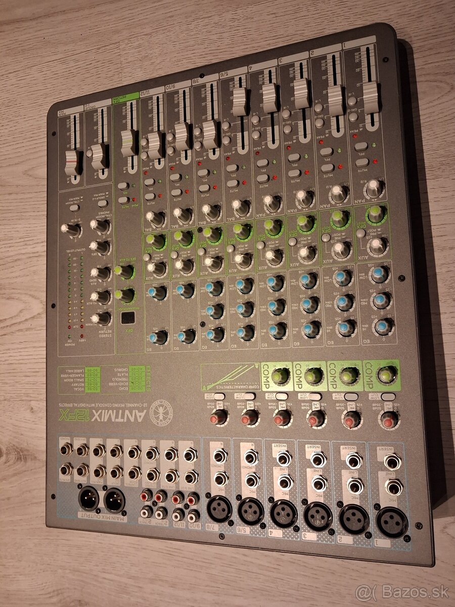 ANT ANTMIX 12FX – 12-kanálový mixpult s efektami (FX) – plne - 2