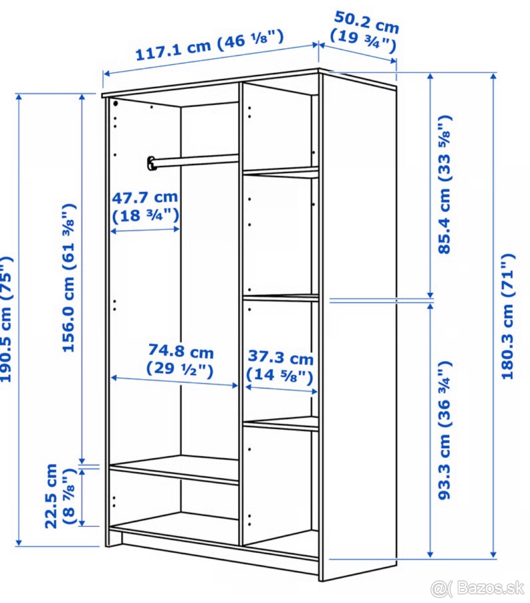 Skriňa IKEA brimnes - 2