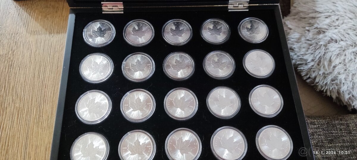 Strieborne mince - 2