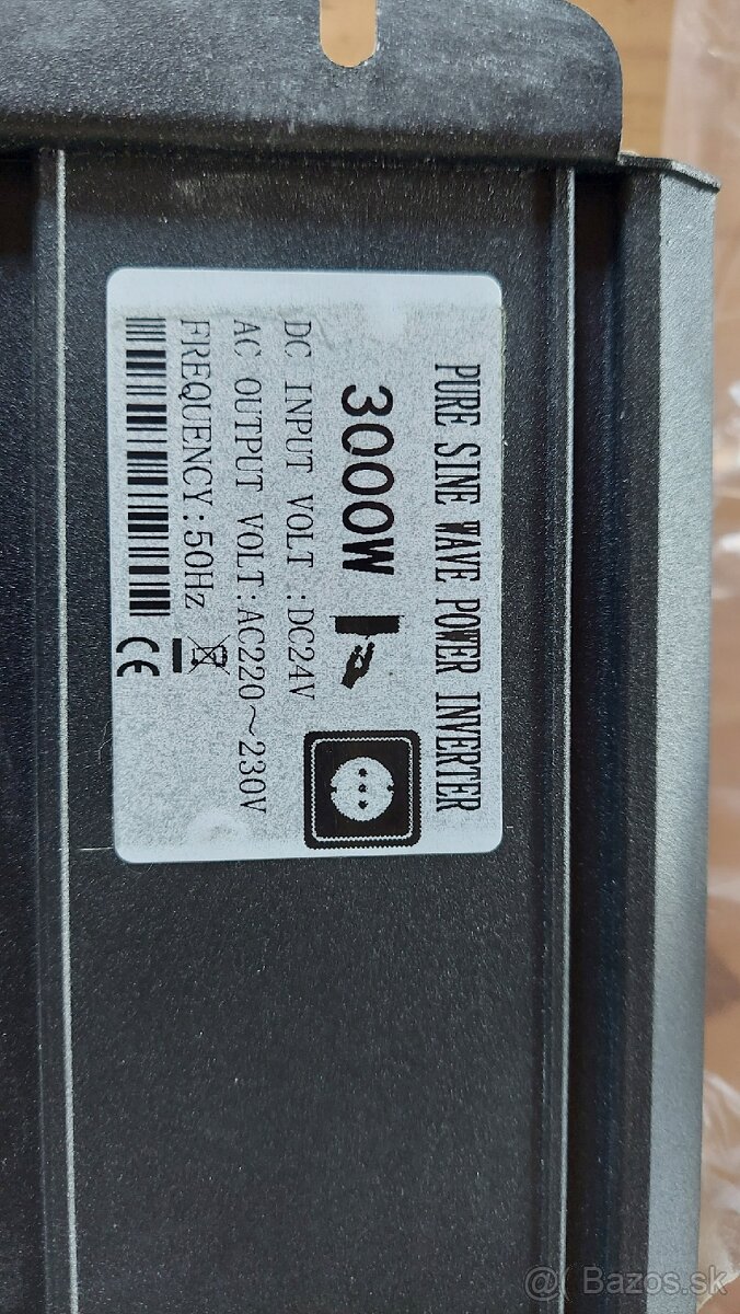 Predám menič 24/3000 sin ( VYMENíM ZA 48V ) - 2