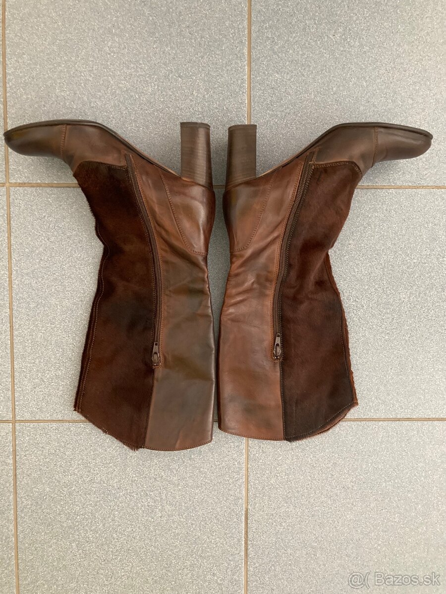 Čižmy - konská srsť, vel.38 - 2