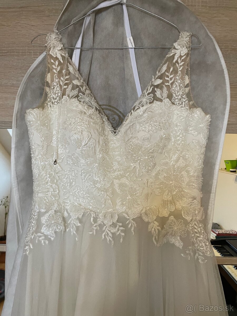 Svadobné šaty- veľkosť 38 - 2