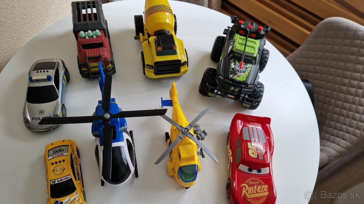 Hračky, auta,, helikoptera, hot wheels, mcqueen - 2