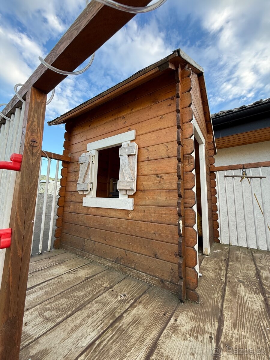 Detský drevený záhradný domček - 2