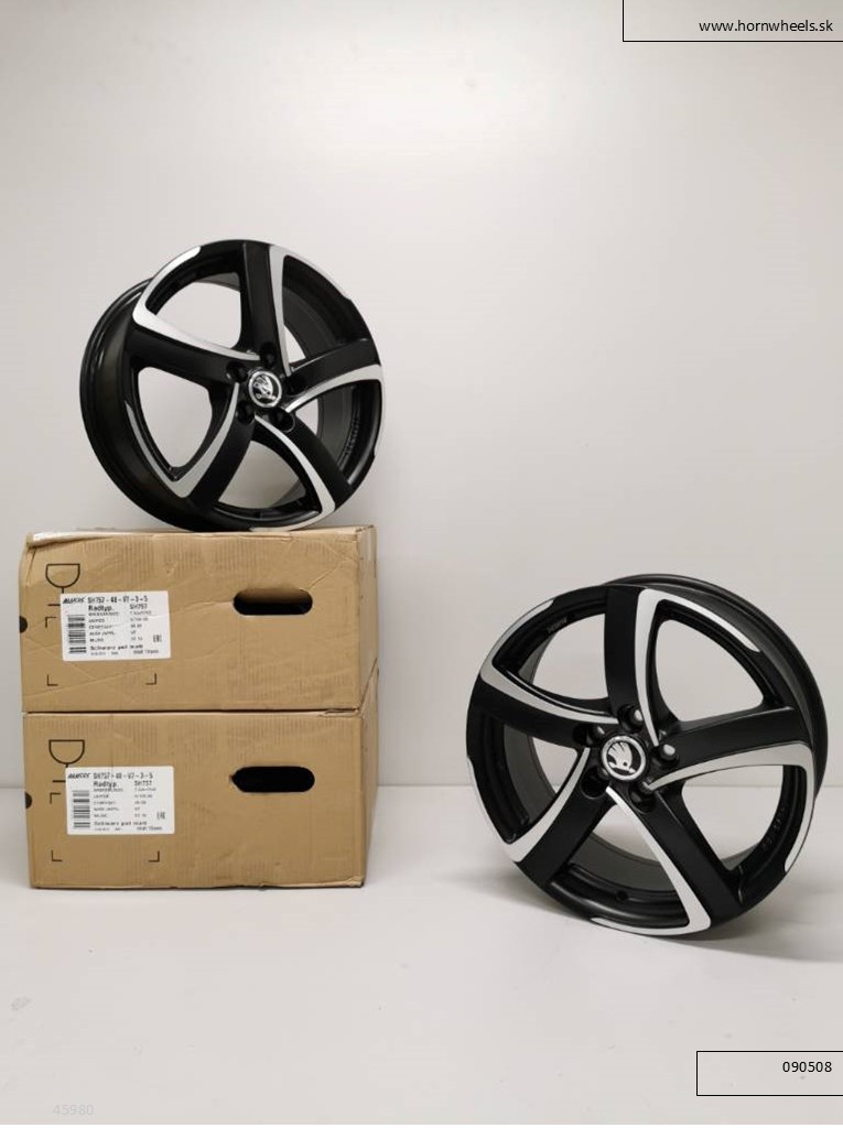 Škoda Fabia, Rapid, Scala alu disky 5x100 R17 ET48 7,5J 1207 - 2