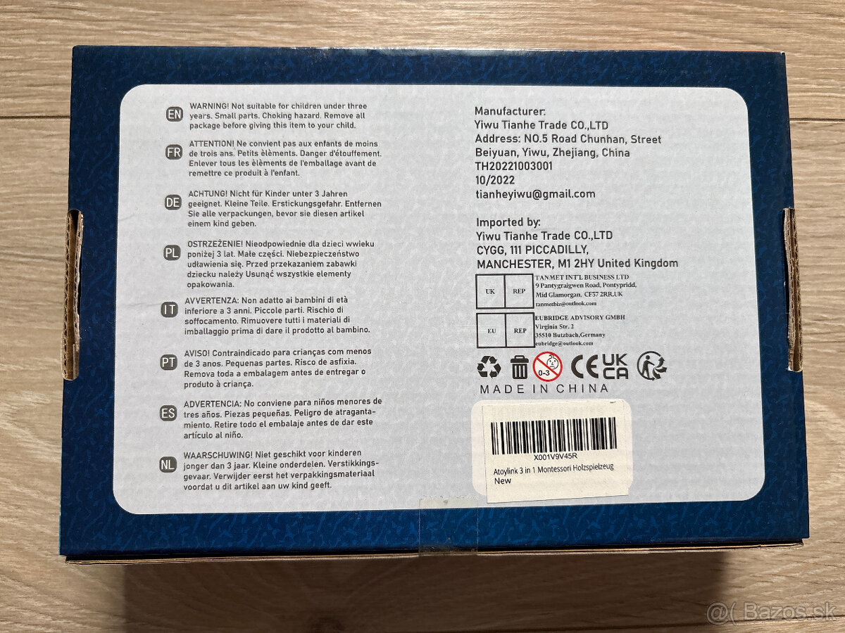 Drevená skladačka Montessori - 2