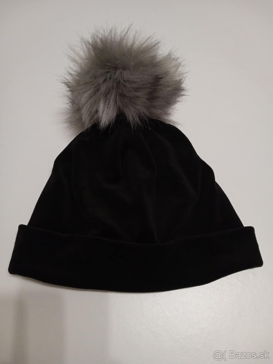 NOVÁ ELEG.ZAMAT.DÁMS.ČIAPKA s KOŽUŠ.BRMBOLCOM= -73% - 2