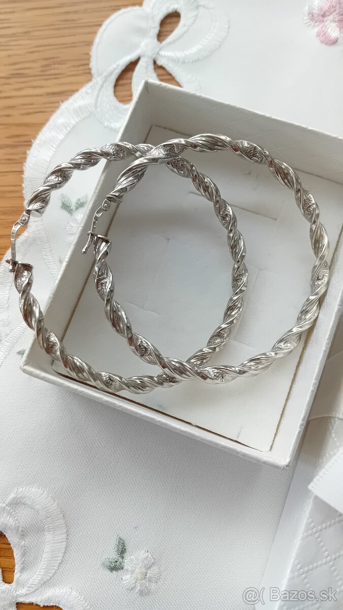 Strieborné nové náušnice - 2