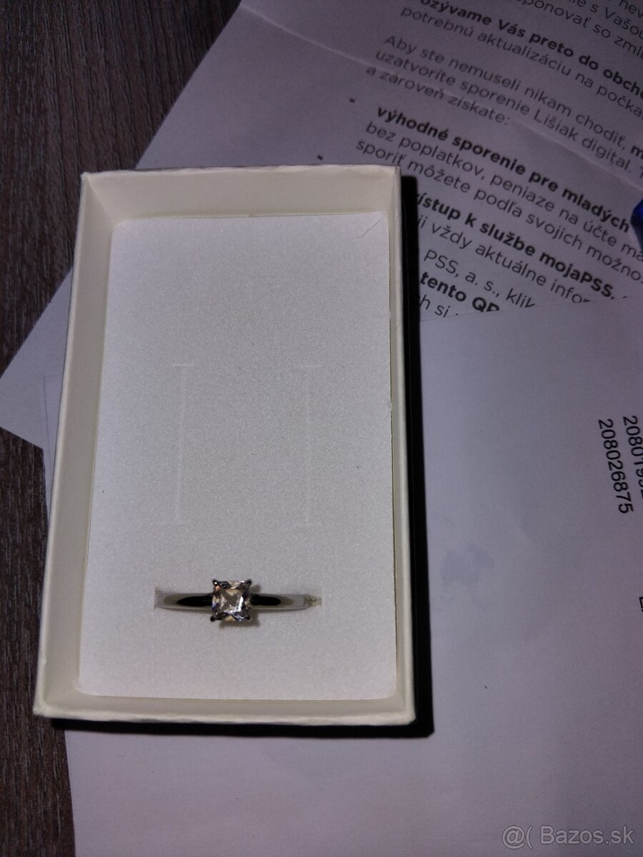 Snubny prsten strieborný - 2