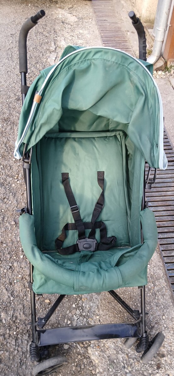 Detsky kočík zelený - 2