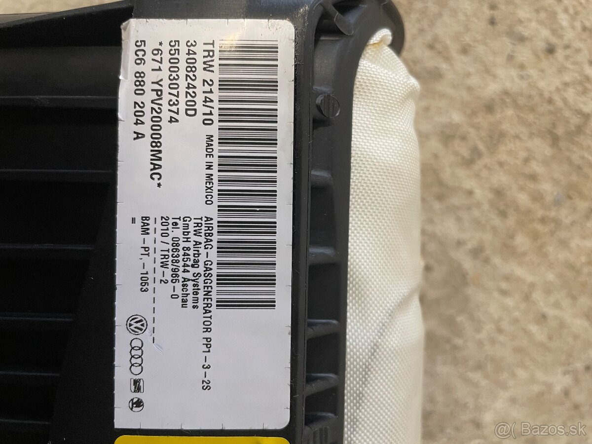 Airbag spolujazdca 5C6 880 204 A - 2