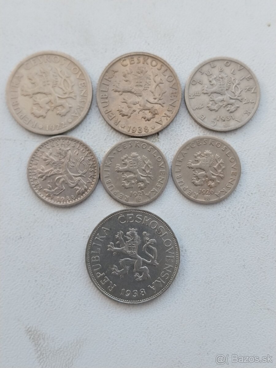 Mince čsr 1918 -1938 - 2